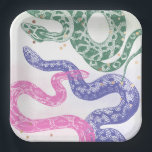 Snake Birthday Party Plates<br><div class="desc">Snake Birthday Party Plates.
Ready to be personalized by you!</div>