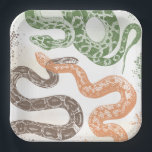 Snake Birthday Party Plates<br><div class="desc">Snake Birthday Party Plates.
Ready to be personalized by you!</div>