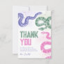 Snake Birthday Party Thank You Cards