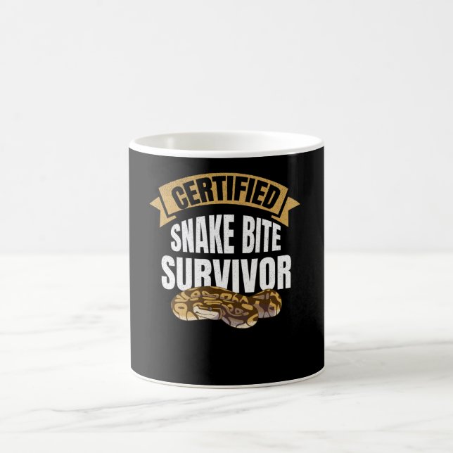 Snake Bite Survivor Get Well Recovery Gifts Coffee Mug (Center)