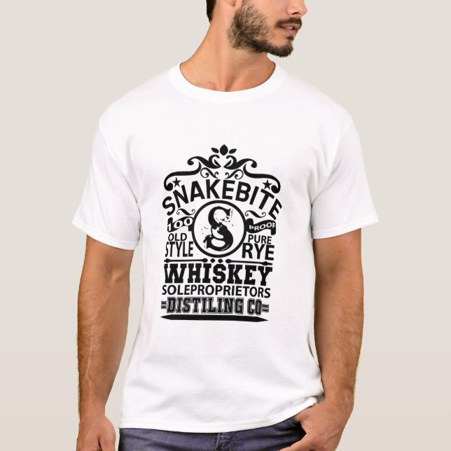 Snake bite, whiskey soleproprietors T-Shirt (Front)