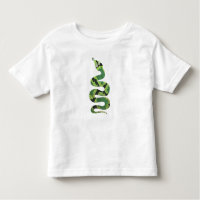 Snake Black and Green Print Silhouette