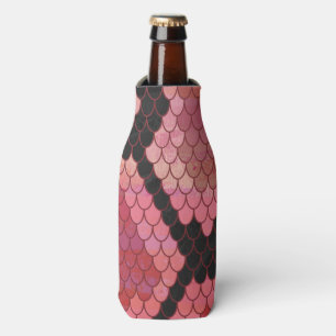 Snake Black and Red Print Bottle Cooler