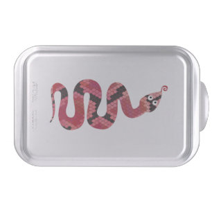 Snake Black and Red Silhouette Cake Pan