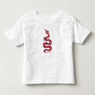 Snake Black and Red Silhouette Toddler T-shirt