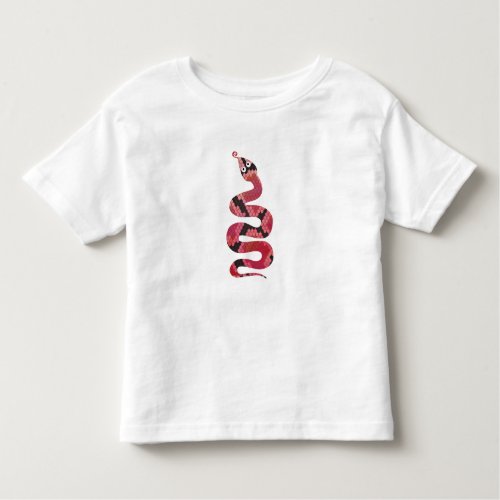 Snake Black and Red Silhouette Toddler T_shirt