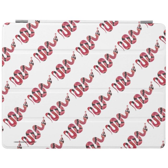 Snake Black and Red Silhouettes iPad Smart Cover (Horizontal)