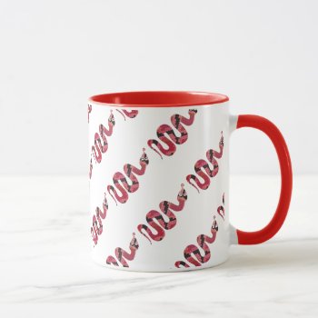 Snake Black And Red Silhouettes Mug by ITDWildMe at Zazzle