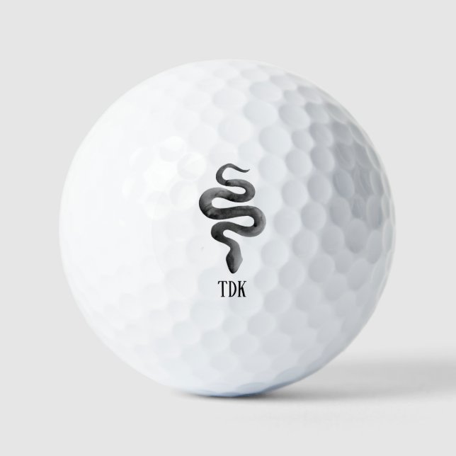 snake black watercolor golf pro deep balls (Front)