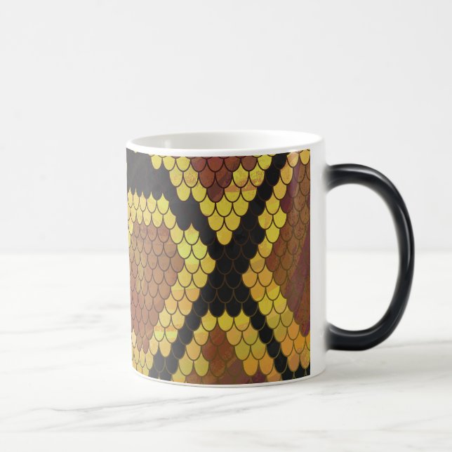 Snake Brown and Gold Print Color Morph Mug (Right)