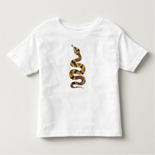 Snake Brown and Gold Print Silhouette Toddler T-shirt