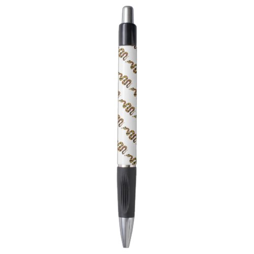 Snake Brown and Gold Silhouette Pen