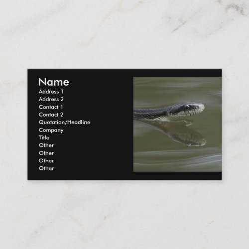 snake business card template