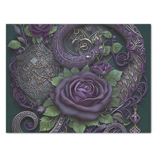 Snake Celtic Knot Purple Wrapping Paper