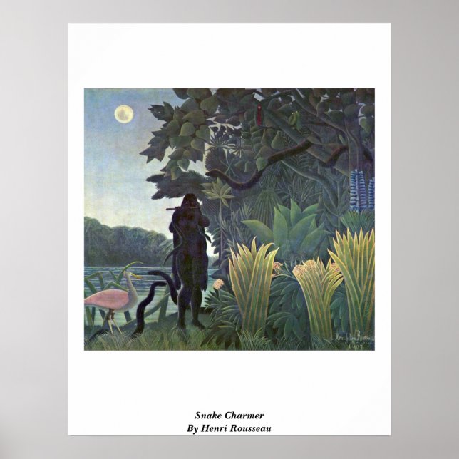 Snake Charmer By Henri Rousseau Poster (Front)