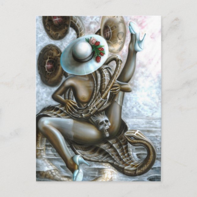 Snake charmer postcard (Front)