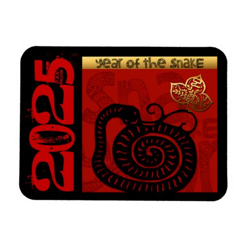 Snake Chinese custom New Year Zodiac Birthday HFM Magnet