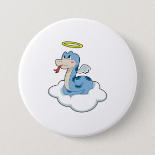 Snake Cloud Angel Button