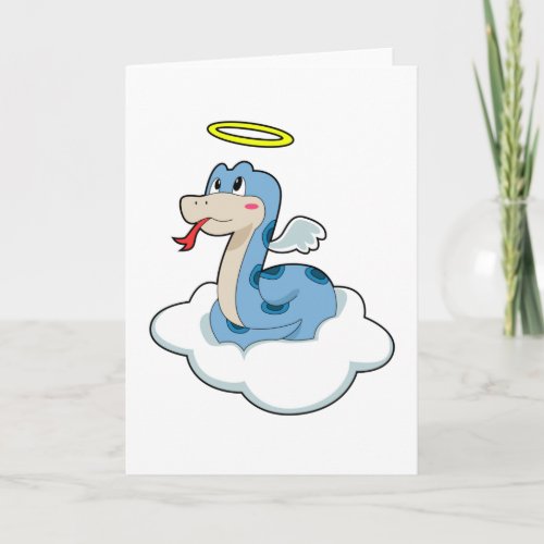 Snake Cloud Angel Card