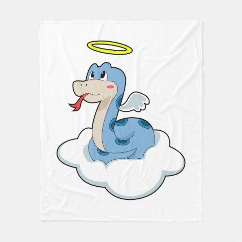 Snake Cloud Angel Fleece Blanket