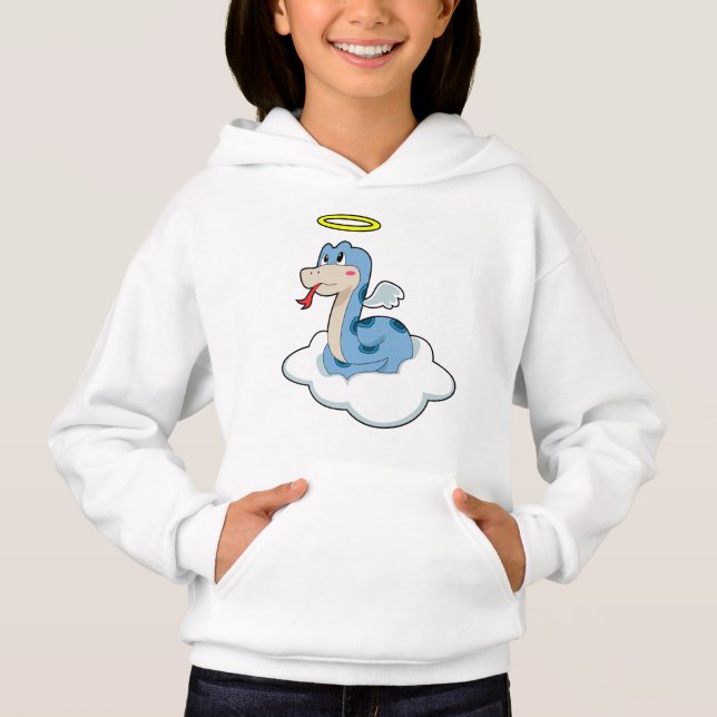 Snake Cloud Angel Hoodie (Front)
