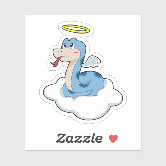 Snake Cloud Angel Sticker (Sheet)