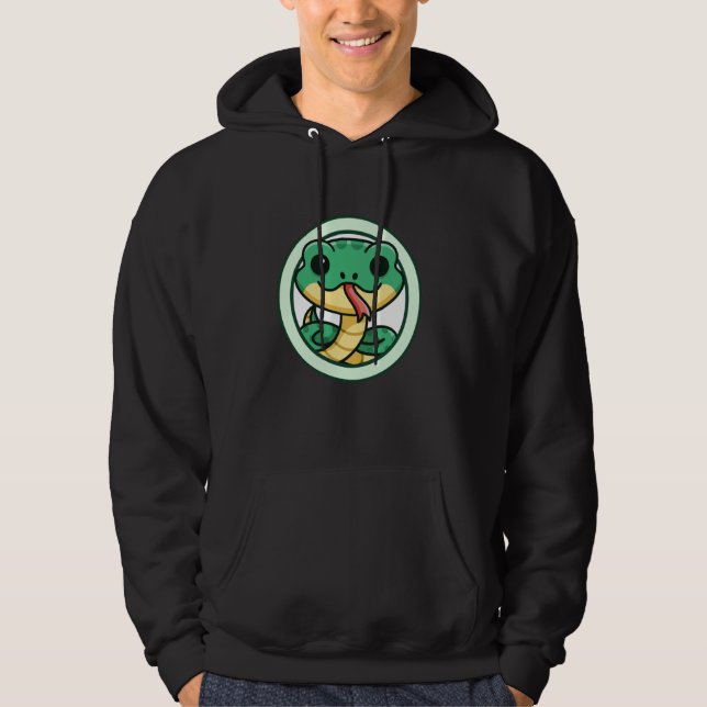 Snake Cute Adorable Kawaii Snakes Animals Hoodie (Front)
