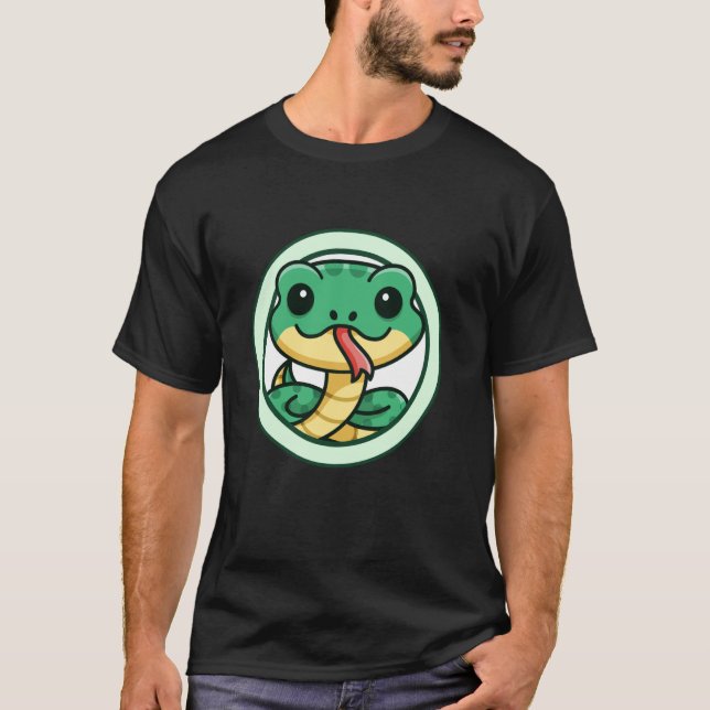 Snake Cute Adorable Kawaii Snakes Animals T-Shirt (Front)