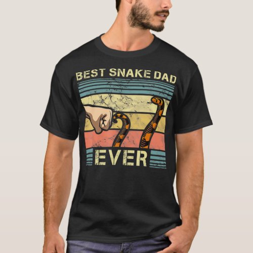 Snake Dad Funny Snake Enthusiast Reptile Pet T_Shirt