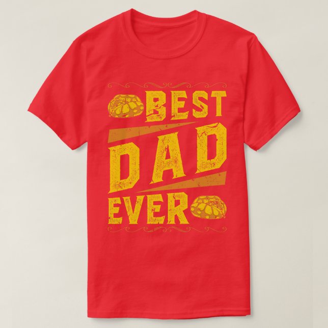 Snake Dad Herpetologist Ball Python T-Shirt (Design Front)
