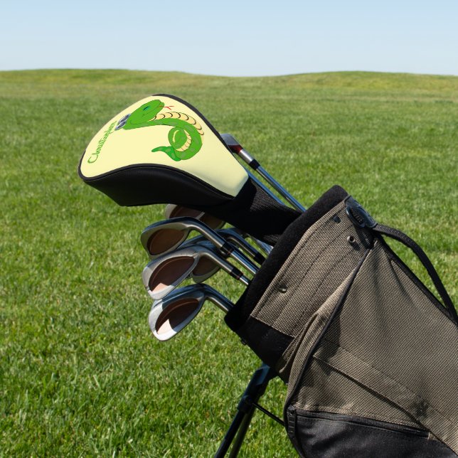 Snake Design Golf Head Cover (In Situ)