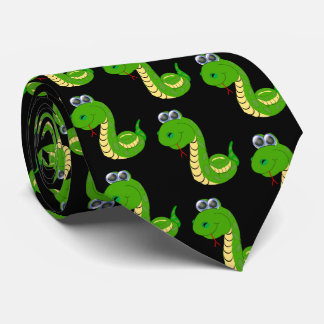 Snake Design Neck Tie