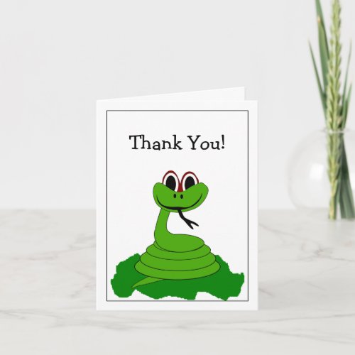 Snake Design Thank You Card