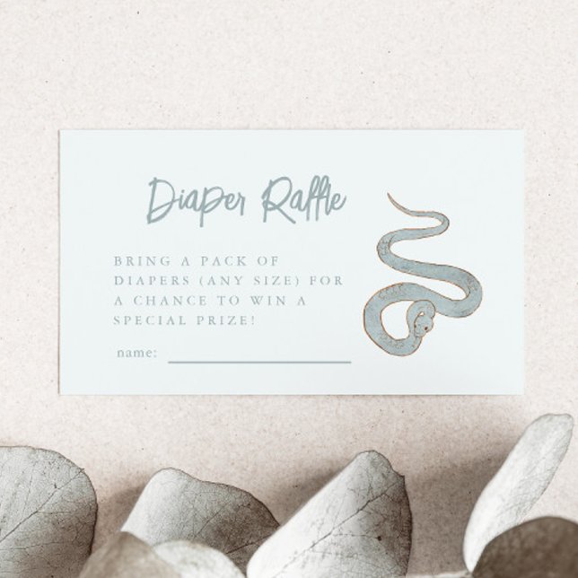 Snake Diaper Raffle Ticket  Enclosure Card (Creator Uploaded)