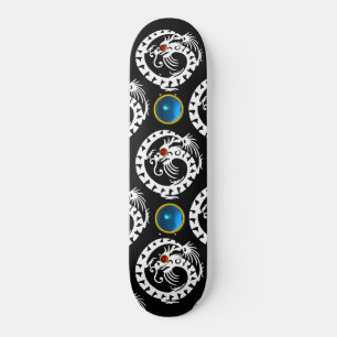 SNAKE DRAGON, Black,White Red Ruby ,Blue Sapphire Skateboard
