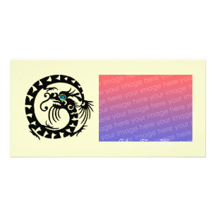 SNAKE DRAGON ,Blue Turquase Aquamarine Card