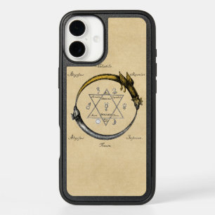 Snake & Dragon Mandala iPhone 16 Mini Case