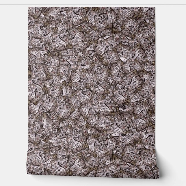 Snake drawing graffiti pattern wallpaper  (Unrolling)