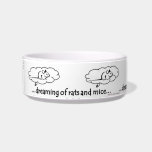 Snake Dreams Water Bowl<br><div class="desc">I have a dog water bowl that says "dreaming of bones". I actually use it as a water bowl for my snakes. so why not have a snake themed one so to speak. "dreaming of rats and mice", perfect for your pet snake.
More reptile themed items coming soon.</div>