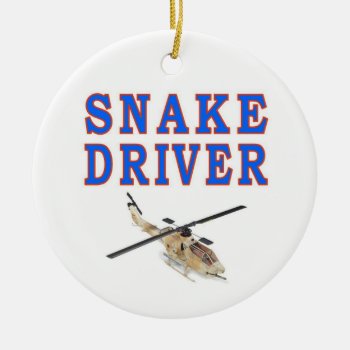 Snake Driver Ceramic Ornament by ALMOUNT at Zazzle