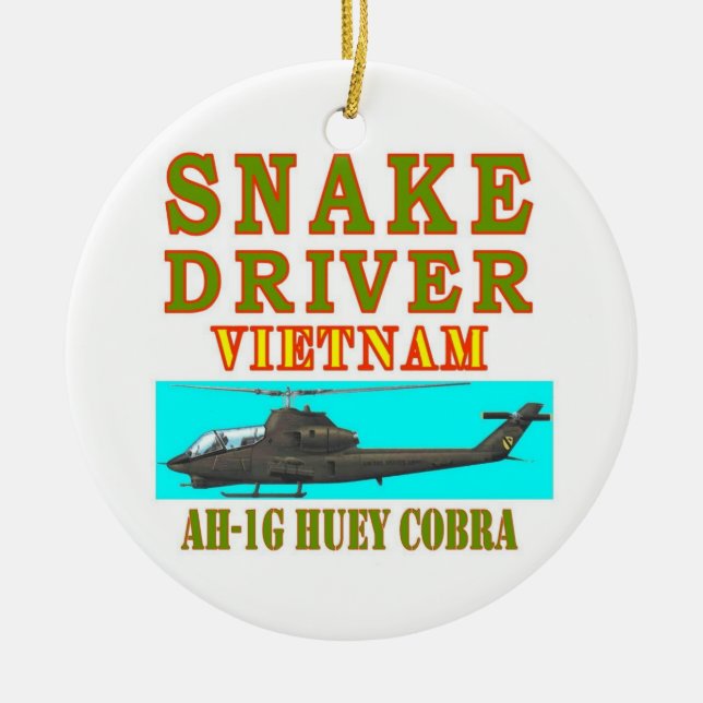 snAKE DRIVER VIETNAM Ceramic Ornament (Front)