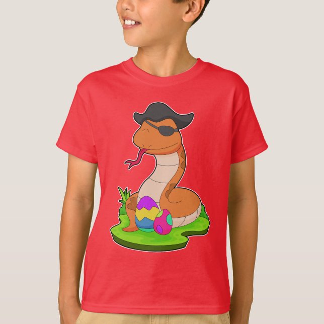 Snake Easter Pirate T-Shirt (Front)