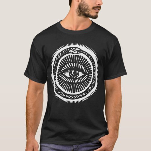 snake eating its own tail T_Shirt