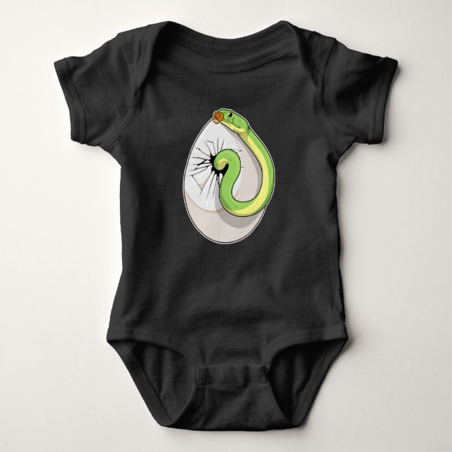 Snake Egg Pacifier Baby Bodysuit (Front)
