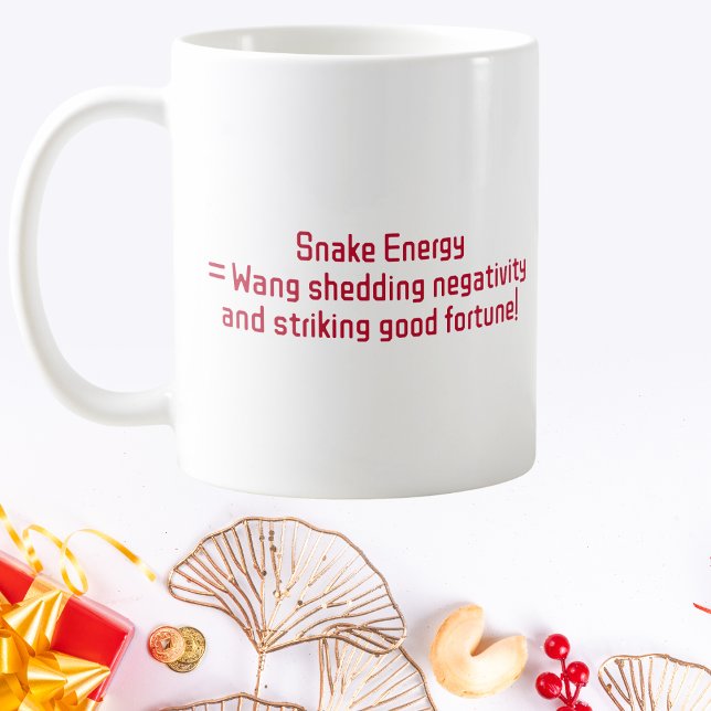 Snake Energy Personalized Chinese New Year Coffee Mug (Creator Uploaded)