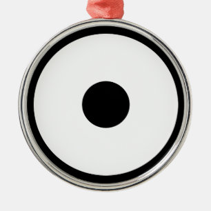 Snake eye metal ornament