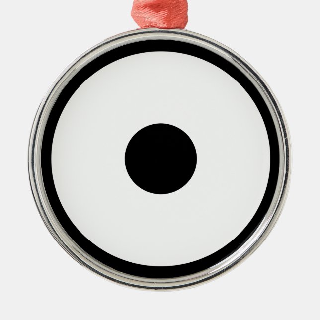 Snake eye metal ornament (Front)