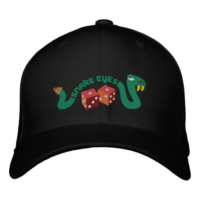 Snake Eyes Embroidered Baseball Cap (Front)
