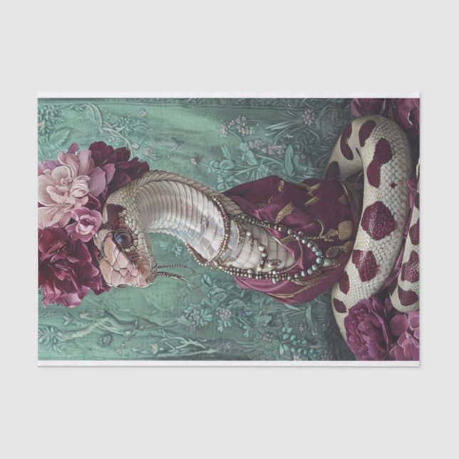 Snake Flowers Tissue Paper (Front)