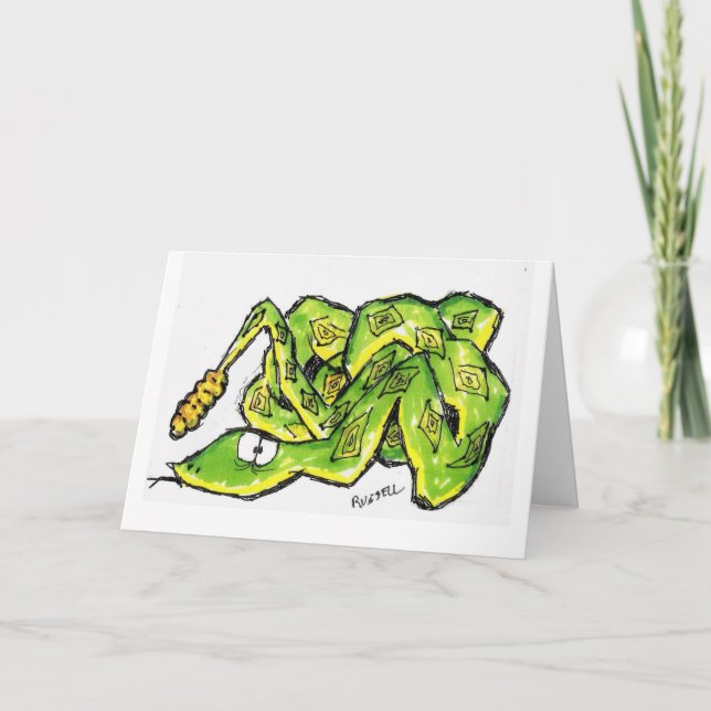 Snake Get Well Soon Card (Front)
